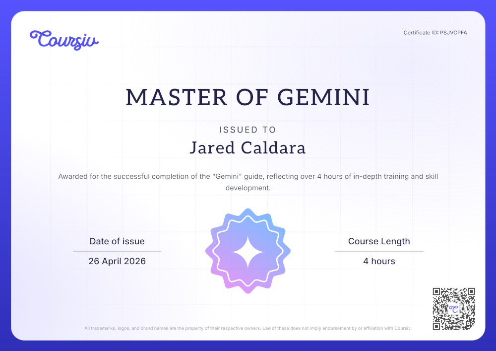 Jared Caldara, Master of Gemini