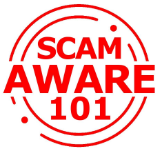 Jared Caldara ScamAware101 Founder - Cybersecurity Expert Logo